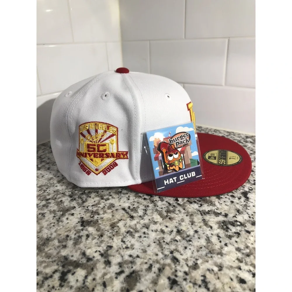 New Era Los Angeles Dodgers HAT CLUB In & Out Burger Pack 59FIFTY Hat Size 7 1/2
